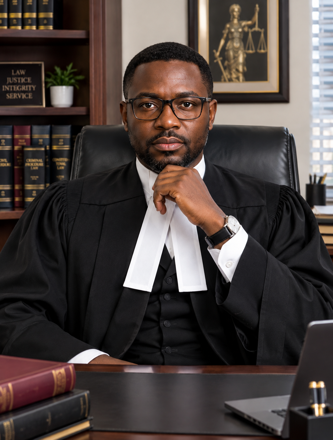Portrait supplied for Barrister LexJus Sinacta Richard